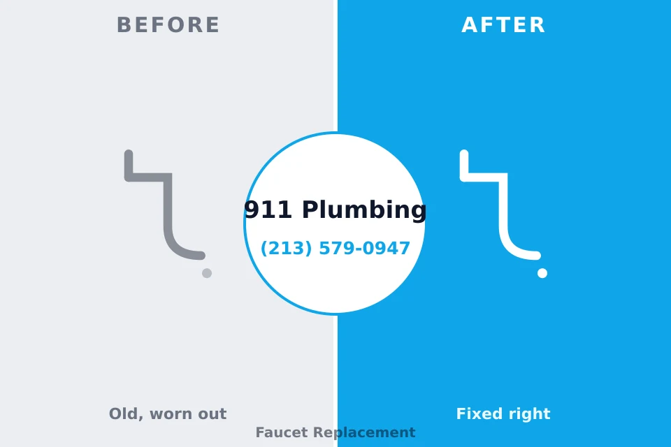 Before and after: plumbing company Lampasas, TX